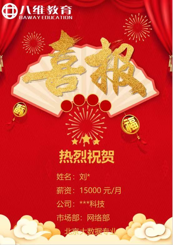 八維職業(yè)學(xué)校北京校區(qū)大數(shù)據(jù)專業(yè)3月就業(yè)喜報(bào)