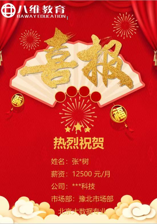 八維職業(yè)學(xué)校北京校區(qū)大數(shù)據(jù)專業(yè)3月就業(yè)喜報(bào)